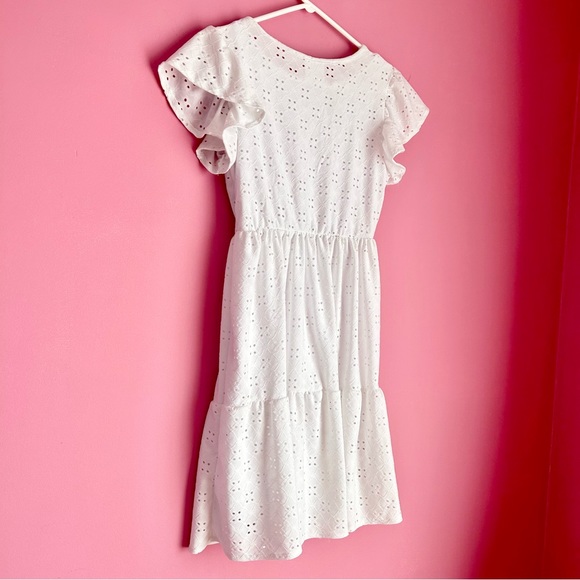 White Eyelet Lace Sun Dress - Picture 8 of 9